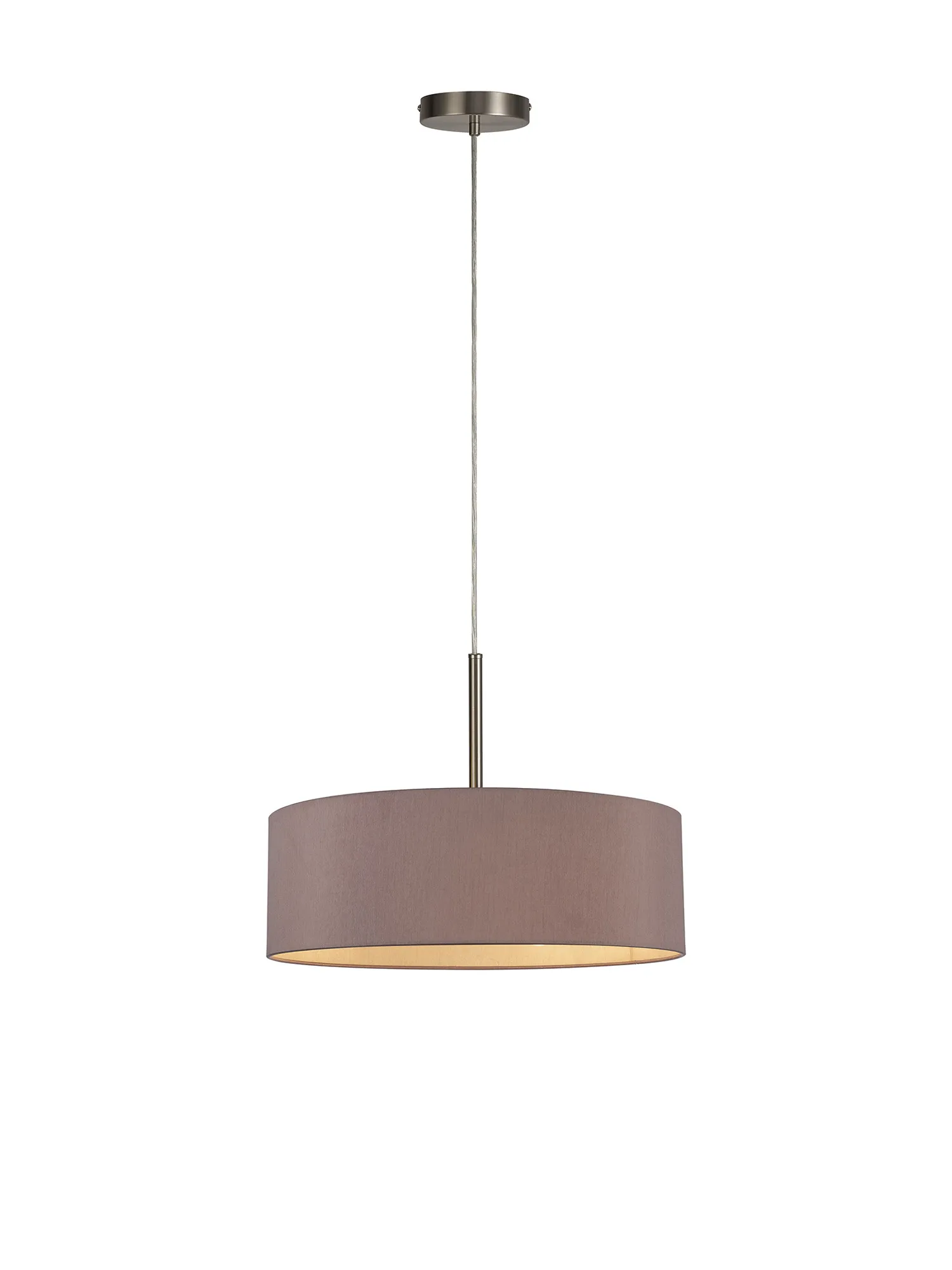 Baymont 45cm 5 Light Pendant Satin Nickel, Taupe/Halo Gold DK0760  Deco Baymont SN TA